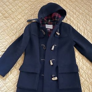 Vintage TIBBETT Navy blue  Wool Duffel Coat